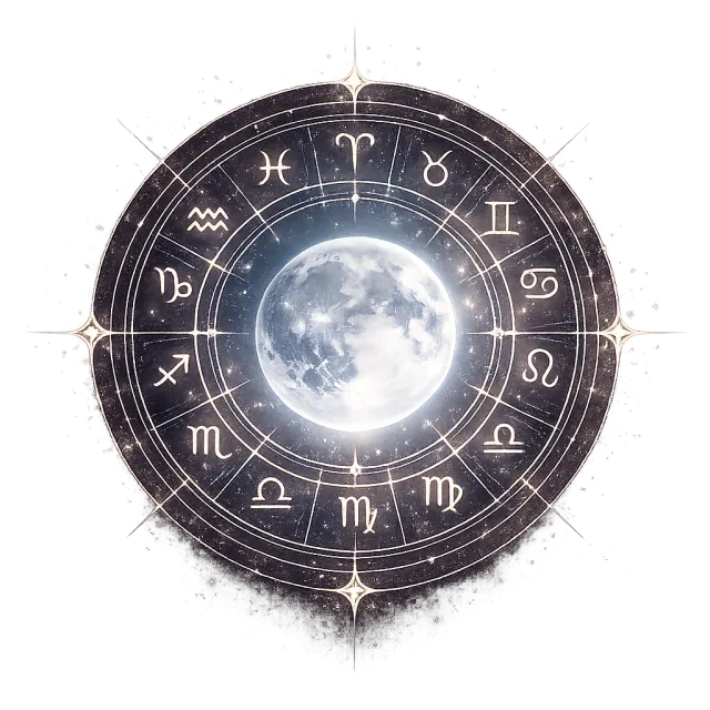 Moon digbala zodiac wheel