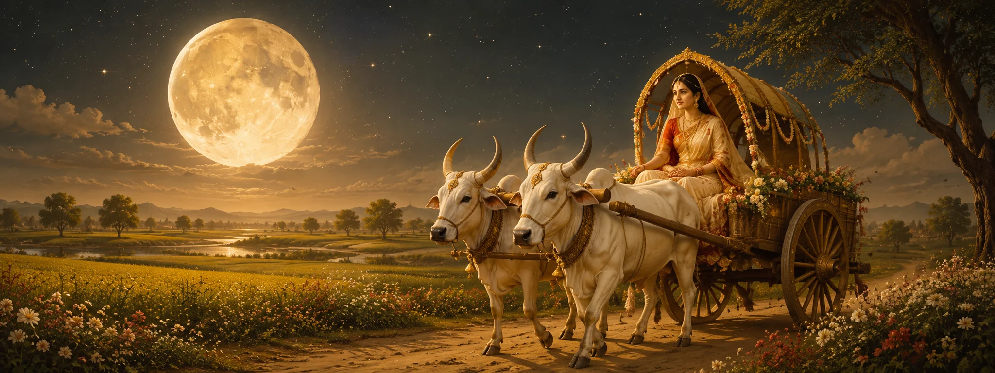 Rohini Nakshatra hero banner showing Moon in Vrishabha Vedic astrology symbolism for Soul Infinity