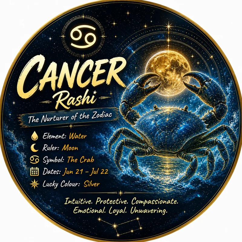 Karka Rashi Crab zodiac symbol Soul Infinity