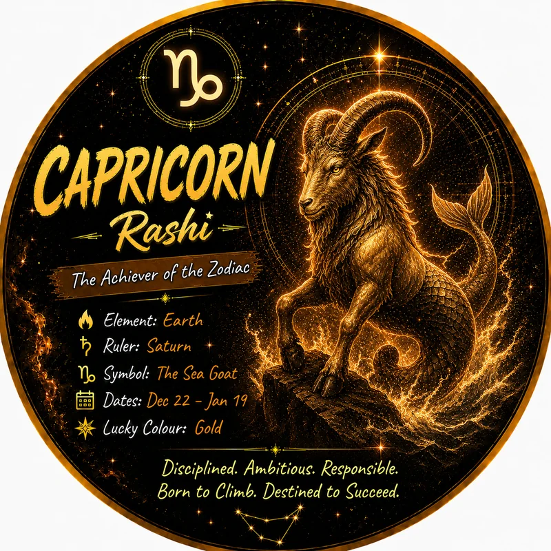 Makara Rashi Sea-Goat zodiac symbol Soul Infinity