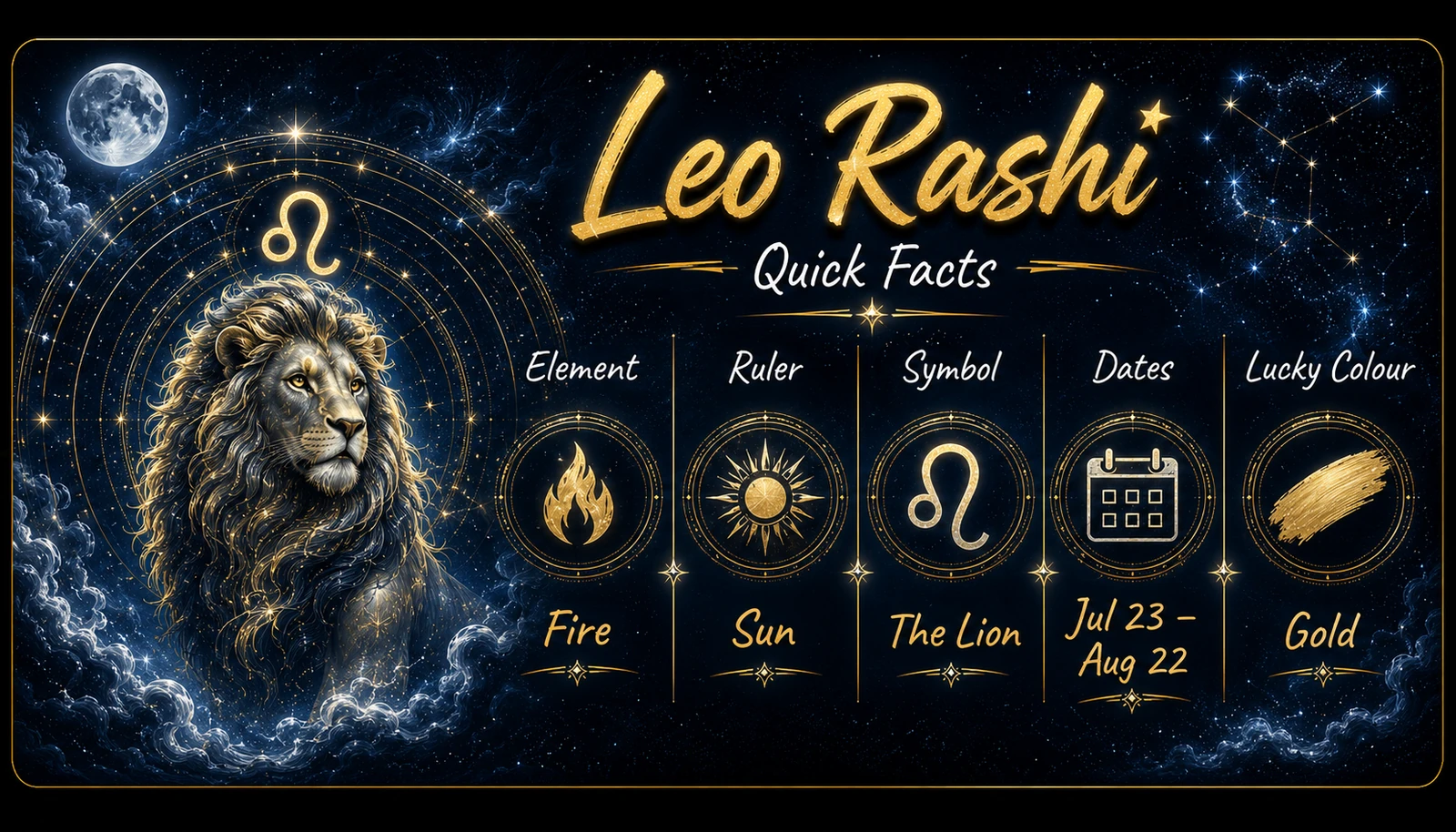 Simha Rashi Quick Facts Soul Infinity