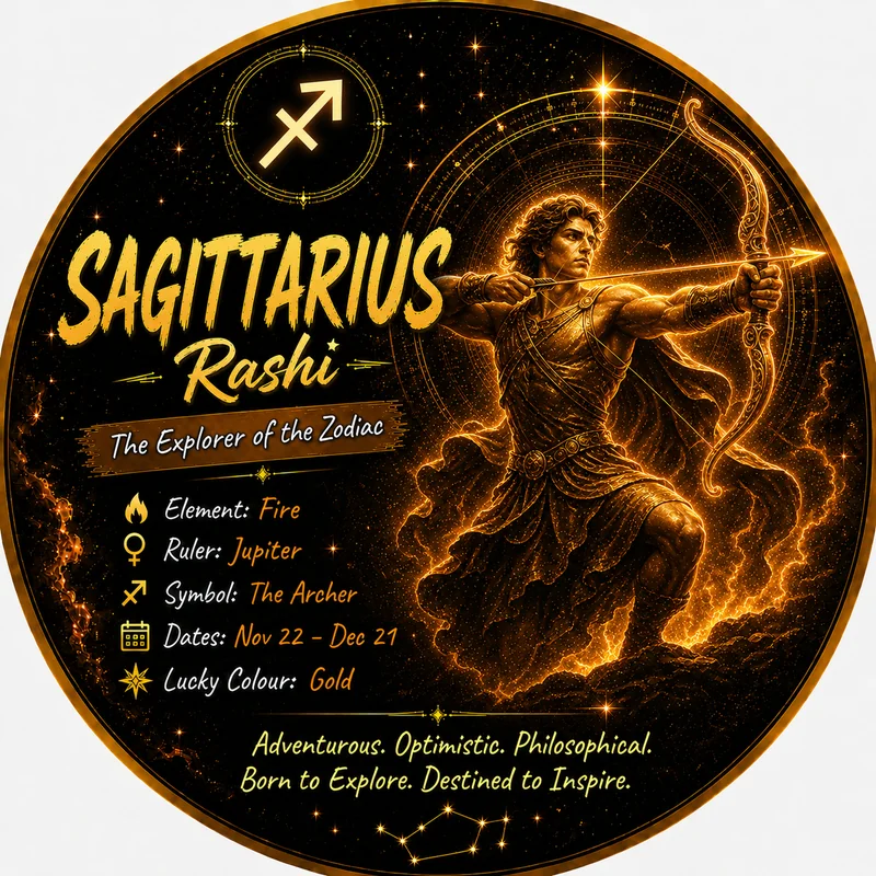 Dhanu Rashi Archer zodiac symbol Soul Infinity
