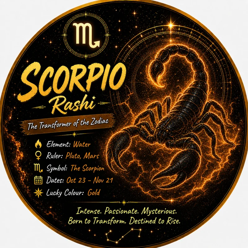 Vrischika Rashi Scorpion zodiac symbol Soul Infinity